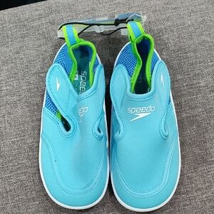 Speedo Kids Water Shoes - Aqua and Lime